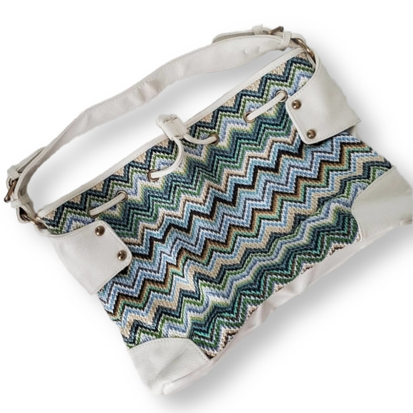 MMS Design Studio Shoulder Bag Aqua Cream - Picture 1 of 5